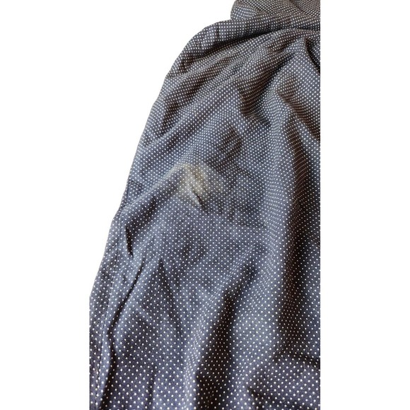 Vintage Moda International Trouser Pant Women's Size 6 Navy Wide-Leg Polka Dot - Picture 9 of 9